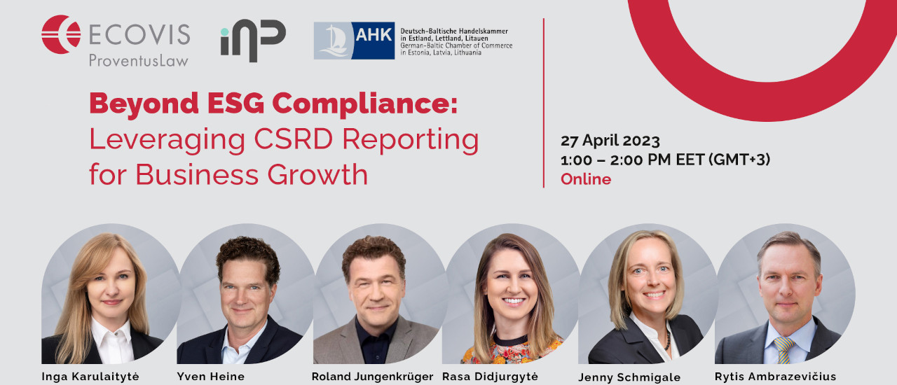 Online-Seminar: Über die ESG-Compliance hinaus: Nutzung von CSRD-Berichterstattung für Unternehmenswachstum - Ecovis International