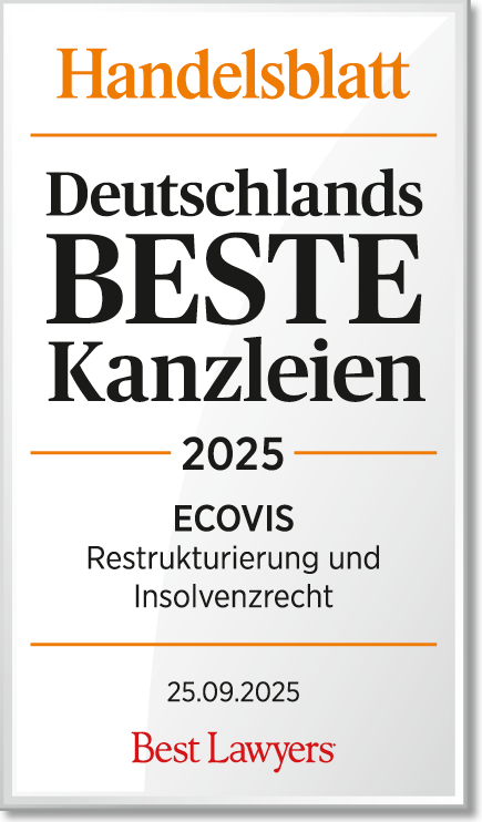 Handelsblatt-Auszeichnung Deutschlands beste Kanzleien 2025 Handelsblatt Siegel