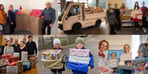 Ecovis Mitarbeiter packen Päckchen und Ecovis & friends spendet 2.000 € für „Weihnachten im Schuhkarton“ - Ecovis & friends Stiftung