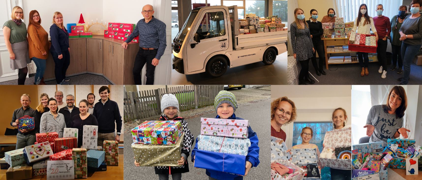 Ecovis Mitarbeiter packen Päckchen und Ecovis & friends spendet 2.000 € für „Weihnachten im Schuhkarton“