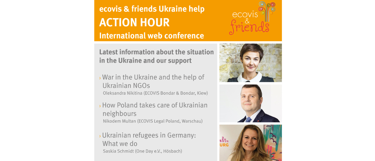 Ecovis & friends: Action hour für die Ukraine