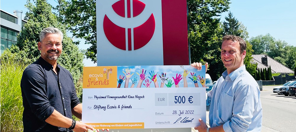Gesundheitsförderung in Kempten – die Praxis Physiomed spendet an Ecovis & friends
